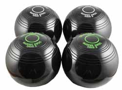 Drakes Pride Carpet Bowls (2 Pairs) Black or Brown B8300